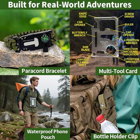 Survival Advent Calendar 2025 for Men – 24 Days Countdown Gift Box for Boyfriend or Husband | Unique Survival Kit & Mini Tools Cool for Men, Teen Boys & Adults in Kuwait