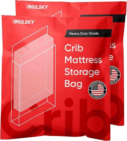 Crib Mattress Storage Bag - 4 Mil Heavy Duty Crib Mattress Bag for Moving and Storage in Saudi Arabia