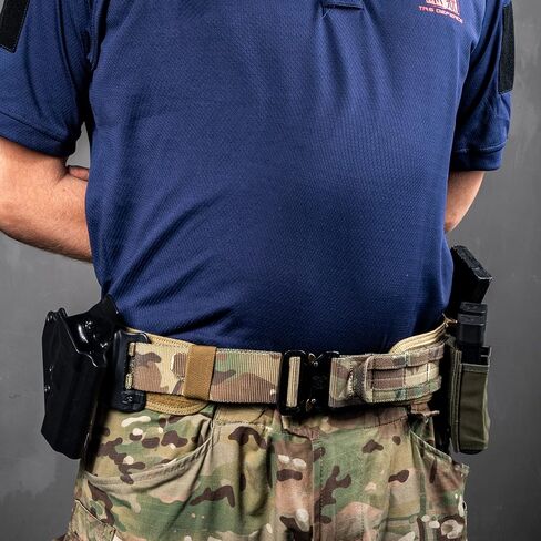 VISMIX Tactical Belt, Quick Release 1.75" MOLLE Battle Belt with Inner Belt and Anti-Slip Pad- Heavy Duty Battle Belts in Saudi Arabia