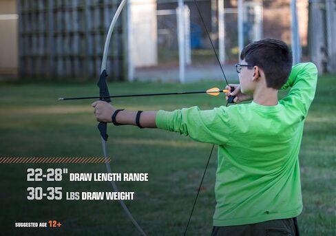 Bear Archery Firebird Bow for Youth, Recommended Ages 12-16, Ambidextrous, Continuous Draw Weight Up to 36 lb., Continuous Draw Length Up to 28-inches in Saudi Arabia