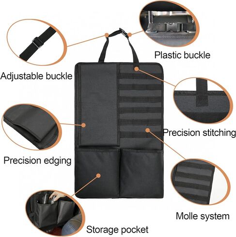 Automatic Seat Back Gun Rack, Gun Sling Bag,Gun Holder Gun Organizer Rack for Rifle Shotgun with Storage Pockets in Saudi Arabia
