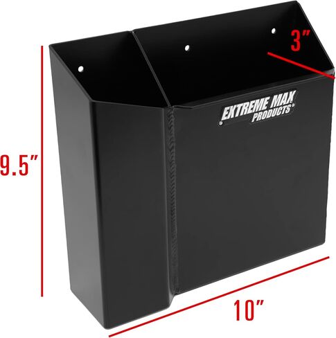 Extreme Max 5001.6368 Grease Gun Holder with Spare Cartridge Slot – Wall-Mount Aluminum Rack for Garage, Shop, Race & Enclosed Trailers, Toy Haulers – Silver in Kuwait