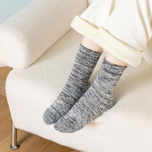 Tavaleu Wool Socks for Women Men, Winter Soft Cozy Thermal Sock Warm Breathable Crew Boot Socks in Kuwait