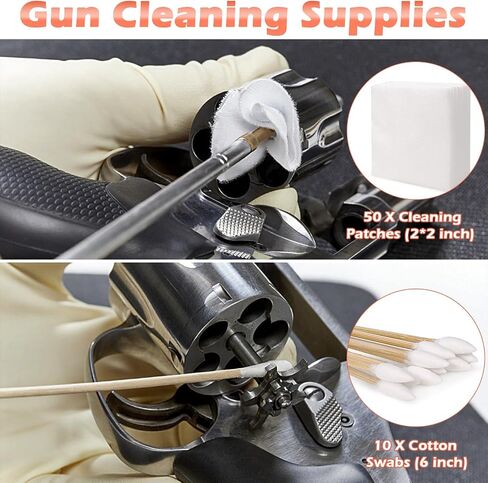 Keze Gun Cleaning Kit CLP Gun Oil and Cleaner Lubricant Pistol Solvent | 2 oz. CLP Sprayer & 1 oz. Synthetic Oil Needle Oiler, Cleaning Patches, Cleaning Swabs Clean Lubricate Prevent Rust in Kuwait