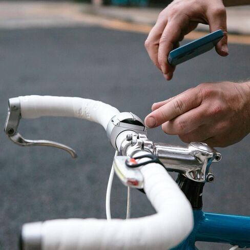 Loop Mount Universal Bike Phone Holder – 360° Rotating Metal Bicycle Phone Mount for iPhone & Samsung – Secure Handlebar Clamp, Durable, Shockproof, Fits All Standard Handlebars - Black in Kuwait