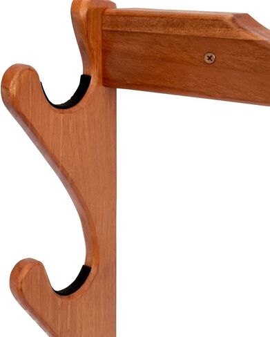 Allen Company Indoor Gun Rack, Holds 2, 3 and 4 Rifles/Shotguns - Wall Storage Display Rifle Rack - Wood with Metal Hooks - Brown/Black in Kuwait