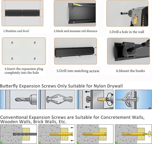 Upbci Heavy Duty Steel Gun Rack - Wall Mount, Adjustable 4/8/12 Slot Indoor Gun Racks, Securely Display Shotgun & Rifle in Kuwait