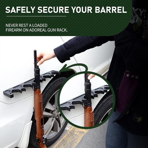 Magnetic Rifle Rack, Durable Rubber Gun Rack for Gun Storage, Magnetic Gun Holder in Gun Cabinet, Shotgun Rifle Barrel Rest Gun Safe Organizer Indoor Gun Racks in Saudi Arabia