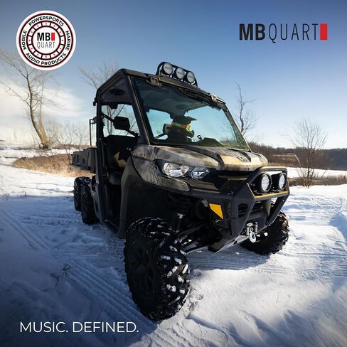 ترقية الصوت MB Quart Can-Am Defender، نظام مضخم صوت مزدوج 400 وات 10 بوصة، توافق التوصيل والتشغيل مع موديلات 2017-2025، حماية من الدرجة البحرية in Kuwait