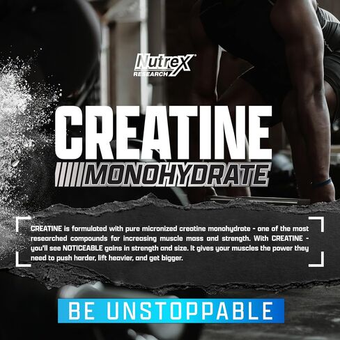 Nutrex Research Ultra Pure Creatine Monohydrate Powder Unflavored | 5G Micronized Creatine Powder for Muscle Gain, Strength, Endurance and Recovery (80 Servings (Pack of 1)) in Saudi Arabia
