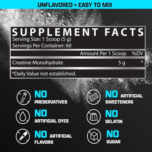 Nutrex Research Ultra Pure Creatine Monohydrate Powder Unflavored | 5G Micronized Creatine Powder for Muscle Gain, Strength, Endurance and Recovery (80 Servings (Pack of 1)) in Saudi Arabia