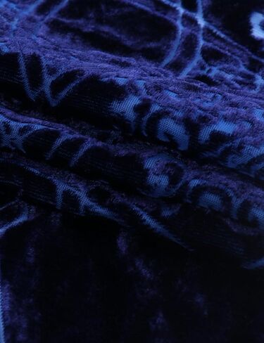 التستر النسائي Burnout Velvet Cardigan الزي غير الرسمي الطويل على Kimono مع شرابة in Saudi Arabia