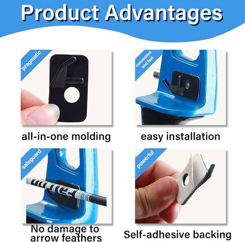 Arrow Rest for Recurve Bow Archery Table Archery Museum Shooting Outdoor Training Arrow Seat with Adhesive Backing Reverse Bow Archery in Saudi Arabia
