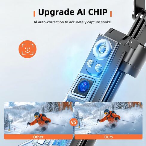 Auto Face Tracking Selfie Stick Tripod for iPhone with Light 360 Rotation That Follows Your Movement 70.9" Camera Tripod Stand with Remote for Content Creator Vlog Live Stream Video Recording in Saudi Arabia
