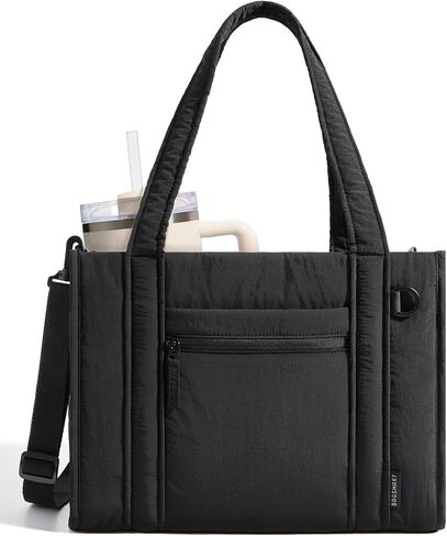 BAGSMART Small Tote Bag for Women, Lightweight with Zipper, Crossbody Purses for Travel Work College in Saudi Arabia