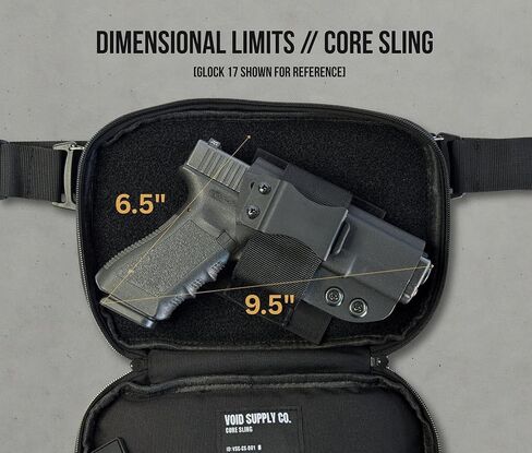 Concealed Carry Sling Bag for Men & Women - Crossbody Tactical EDC Bag with CCW Fast Access - Included IWB Holster Adapter in Saudi Arabia