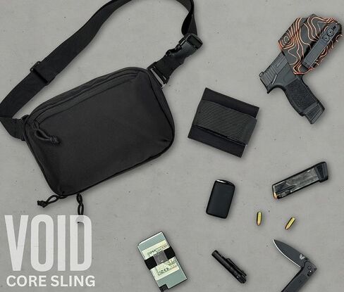 Concealed Carry Sling Bag for Men & Women - Crossbody Tactical EDC Bag with CCW Fast Access - Included IWB Holster Adapter in Saudi Arabia