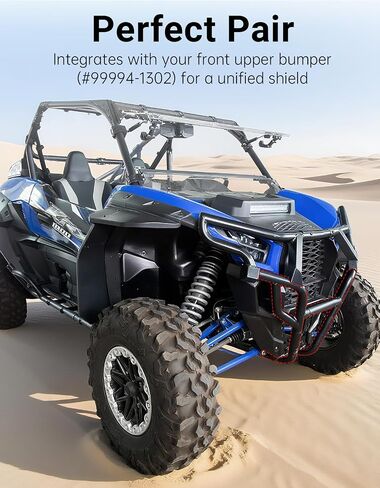 ممتص الصدمات الأمامي الرياضي لـ Kawasaki Teryx KRX 1000 2020-2025، واقي حماية المصباح الأمامي المدمج، واقي فرشاة أسود لملحقات Teryx KRX4 1000 2023-2025، استبدل OEM #99994-1302 in Kuwait