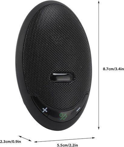 Zunate Bluetooth 5.0 in Car Speakerphone with Clip, 4W Speakerphone, Hands Bluetooth 5.0 Car Kits Support Voice Helper, EDR in Car Speaker in Saudi Arabia