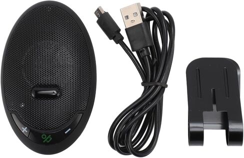 Zunate Bluetooth 5.0 in Car Speakerphone with Clip, 4W Speakerphone, Hands Bluetooth 5.0 Car Kits Support Voice Helper, EDR in Car Speaker in Saudi Arabia