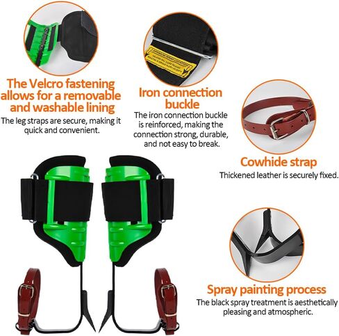 Tree Climbing Spikes for Logging Adjustable Tree Climbing Gear Tree Climbing Kit for Climbers Logging Fruit Picking Hunting in Saudi Arabia