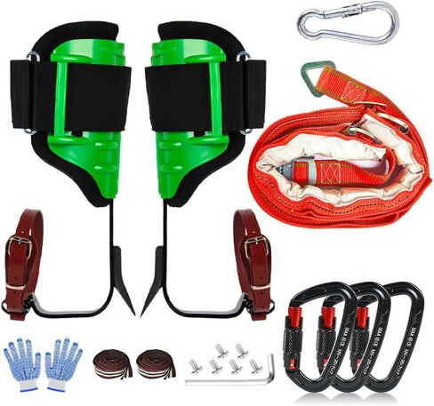 Tree Climbing Spikes for Logging Adjustable Tree Climbing Gear Tree Climbing Kit for Climbers Logging Fruit Picking Hunting in Saudi Arabia