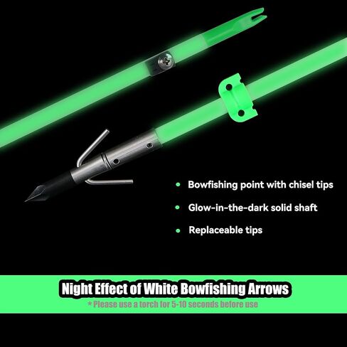 سهام صيد السمك مقاس 34 بوصة عمود من الألياف الزجاجية الصلبة مع رأس عريض للقوس المركب وقوس منحني لصيد الأسماك والرماية والصيد (حزمة من 6) in Kuwait