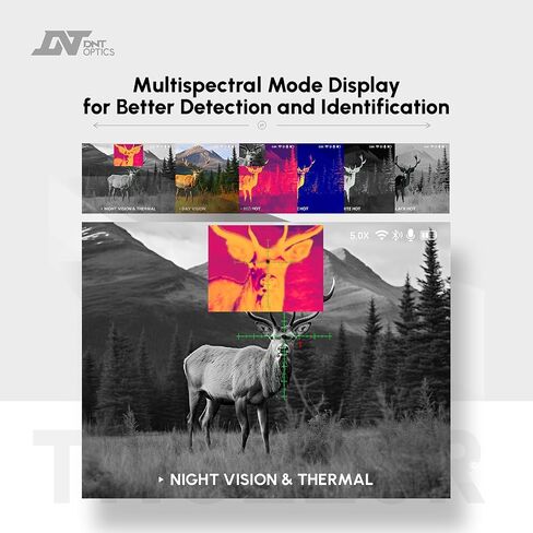 DNT Optics TNC225R ThermNight Thermal & Night Vision Multispectral Scope with Laser Rangefinder and Ballistic Calculator in Saudi Arabia