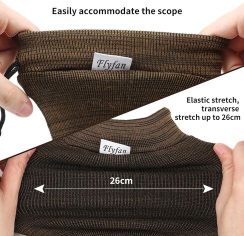 2/6 Pcs Gun Sock Silicone Treated Knit Gun Socks for Rifles and Shotguns, 52 x 4.5 In Elastic Design Hunting and Shooting Holder Socks for Gun Storage, Perfect Dad Gift or Military Gift for Man in Saudi Arabia