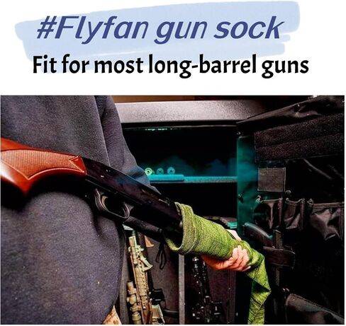 2/6 Pcs Gun Sock Silicone Treated Knit Gun Socks for Rifles and Shotguns, 52 x 4.5 In Elastic Design Hunting and Shooting Holder Socks for Gun Storage, Perfect Dad Gift or Military Gift for Man in Saudi Arabia