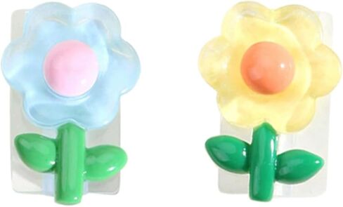 2pcs Adorable Flower Cable Protector – Durable Anti-Break Fixer Compatible with Apple Charging Cables – Stylish & Fun USB Cord Accessory in Saudi Arabia