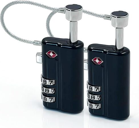 Gun Lock TSA Approved, Heavy-Duty Steel Security Padlock for Gun Cases, Hand& Rifle Gun case 、Pelican Gun case Lock, Child Safe & Cut Resistant Firearm Lock for Pistol（2Pack in Saudi Arabia
