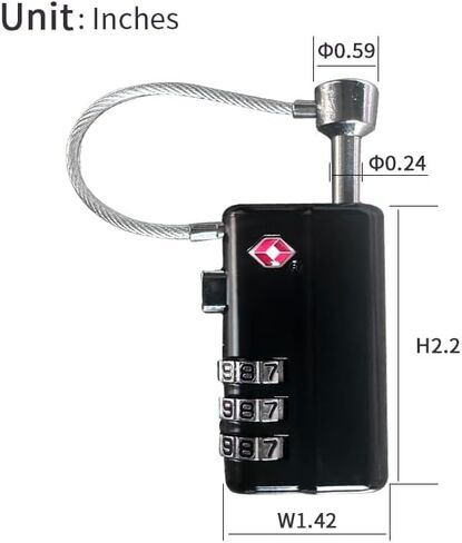 Gun Lock TSA Approved, Heavy-Duty Steel Security Padlock for Gun Cases, Hand& Rifle Gun case 、Pelican Gun case Lock, Child Safe & Cut Resistant Firearm Lock for Pistol（2Pack in Saudi Arabia