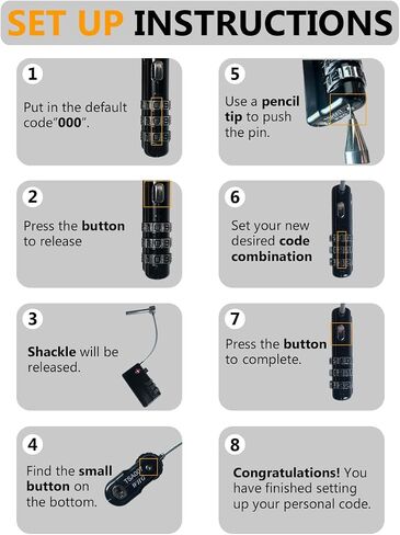 Gun Lock TSA Approved, Heavy-Duty Steel Security Padlock for Gun Cases, Hand& Rifle Gun case 、Pelican Gun case Lock, Child Safe & Cut Resistant Firearm Lock for Pistol（2Pack in Saudi Arabia