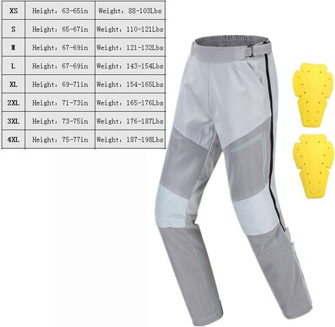 Summer Detachable Motorcycle Riding Pants, Man Women Quickly Take Off Wear Resistant Breathable Pants with Full Leg Zipper in Saudi Arabia