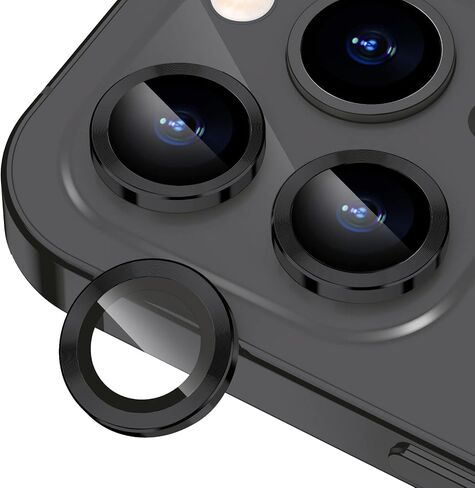 Xfilm for iPhone 17 Pro / 17 Pro Max Camera Lens Protector Bling, Individual Diamond Metal Ring with 9H Hardness, Scratch-Proof Camera Screen Protector, Stylish Accessories, Case Friendly (Silver) in Saudi Arabia