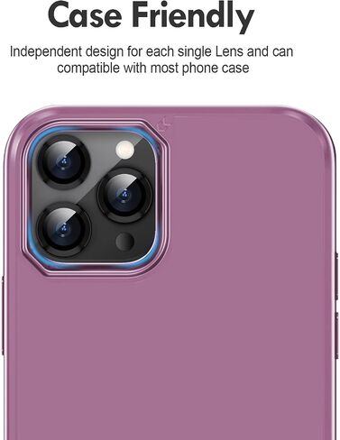 Xfilm for iPhone 17 Pro / 17 Pro Max Camera Lens Protector Bling, Individual Diamond Metal Ring with 9H Hardness, Scratch-Proof Camera Screen Protector, Stylish Accessories, Case Friendly (Silver) in Saudi Arabia