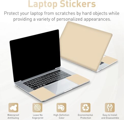 ملصق لاصق للكمبيوتر المحمول مقاس 15-15.6 بوصة من Netbook غطاء حماية قابل لإعادة الاستخدام لـ 11.6 12 13 13.3 14 15 15.4 جهاز كمبيوتر محمول Chromebook، مقاوم للخدش ومقاوم للماء I Black Academia Mystical Green Plant in Kuwait