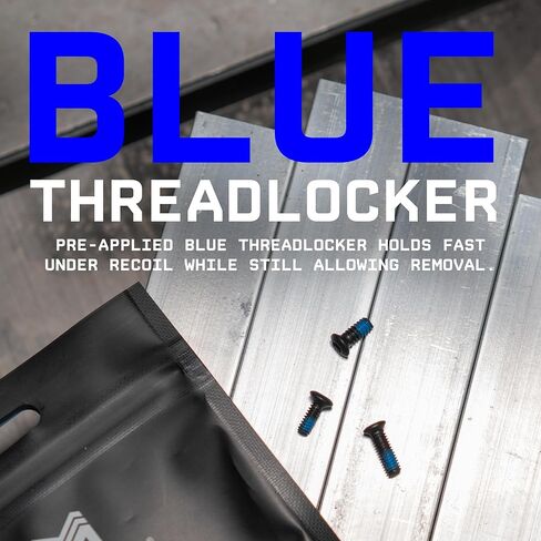 مجموعة متنوعة من Monstrum RMR Red Dot Screw | يتضمن براغي #6-32، #4-40، وM3.5 للتوافق مع Glock 17/19/26/34 MOS/Brownell's وشرائح ما بعد البيع الأخرى/محولات RMR Picatinny in Saudi Arabia