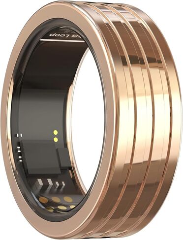 3Plus Loop - Smart Ring - Titanium - No App Subscription - Meditation Coach - Sleep Tracking - Heart Rate - Fitness w/Assisted GPS - Swim 5ATM - Up to 4 Days of Battery Life (Black, US 12) in Saudi Arabia