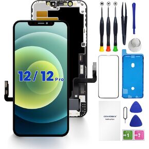 لاستبدال شاشة iPhone 11 مقاس 6.1 بوصة مجموعة محول رقمي لشاشة LCD | طقم إصلاح كامل باللمس ثلاثي الأبعاد حساس، مجموعة محول رقمي مع مجموعة أدوات، واقي زجاجي مقسى، لاصق إطار مقاوم للماء in Kuwait