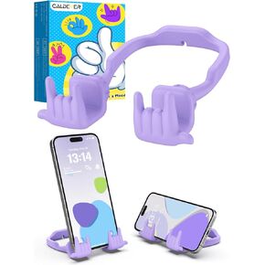 تخزين المواد للمراهقين بنين بنات هدايا الهاتف الخليوي حامل ترقية قابل للتعديل روك على حامل الهاتف كسول لمكتب بارد هدايا أداة مضحكة لعيد الميلاد الكبار الرجال النساء زوجة 1 حزمة برتقالي أحمر in Kuwait