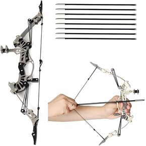 Compound Bow and Arrow Set, Right/Left Handed for Target Shooting Hunting Games Archery Bow Set Gift in Saudi Arabia