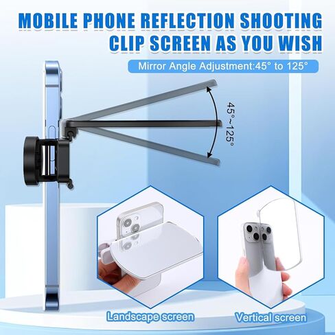 Weseecase Mirror Reflection Camera Clip Kit for Smartphone, Adjustable Selfie Reflector, 2025 Model (White) in Kuwait