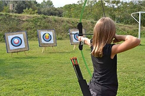 45" Bow and Arrow Set for Youth Kids Junior Beginner Bow Gift Outdoor Archery Set 18 Lb for Teen Outdoor Sports in Saudi Arabia