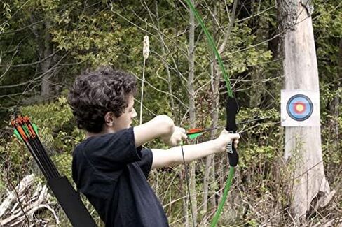 45" Bow and Arrow Set for Youth Kids Junior Beginner Bow Gift Outdoor Archery Set 18 Lb for Teen Outdoor Sports in Saudi Arabia