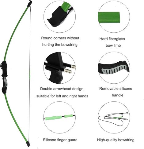 45" Bow and Arrow Set for Youth Kids Junior Beginner Bow Gift Outdoor Archery Set 18 Lb for Teen Outdoor Sports in Saudi Arabia