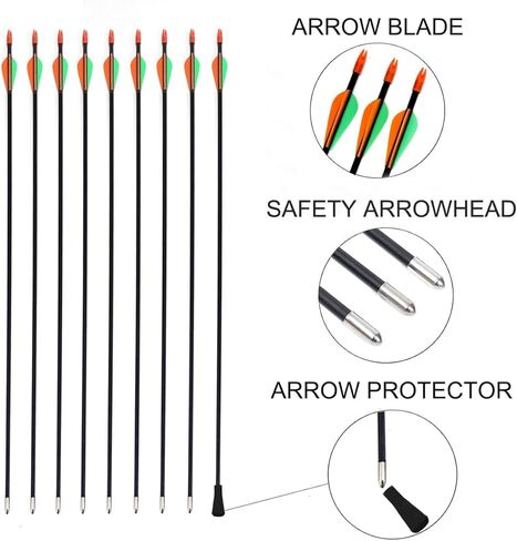 45" Bow and Arrow Set for Youth Kids Junior Beginner Bow Gift Outdoor Archery Set 18 Lb for Teen Outdoor Sports in Saudi Arabia