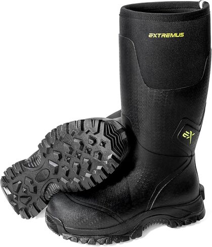 Extremus MudRidge Hunting Boots by KastKing, Men’s Waterproof Insulated Rubber Boots with 6mm Neoprene, All-terrain Anti-slip Sole, Warm Cold Weather Hunting, Fishing, Hiking & Farm Boots in Saudi Arabia