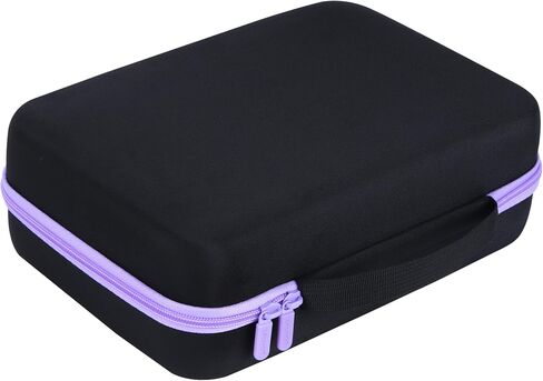 حقيبة تخزين Lebakort متوافقة مع YOTON 9.5" 10.5"/ DBPOWER 11.5" / Megatek 12.5" / HDJUNTUNKOR 12" مشغل DVD المحمول (أسود + سحاب أرجواني، لمشغل 12-12.5) in Kuwait